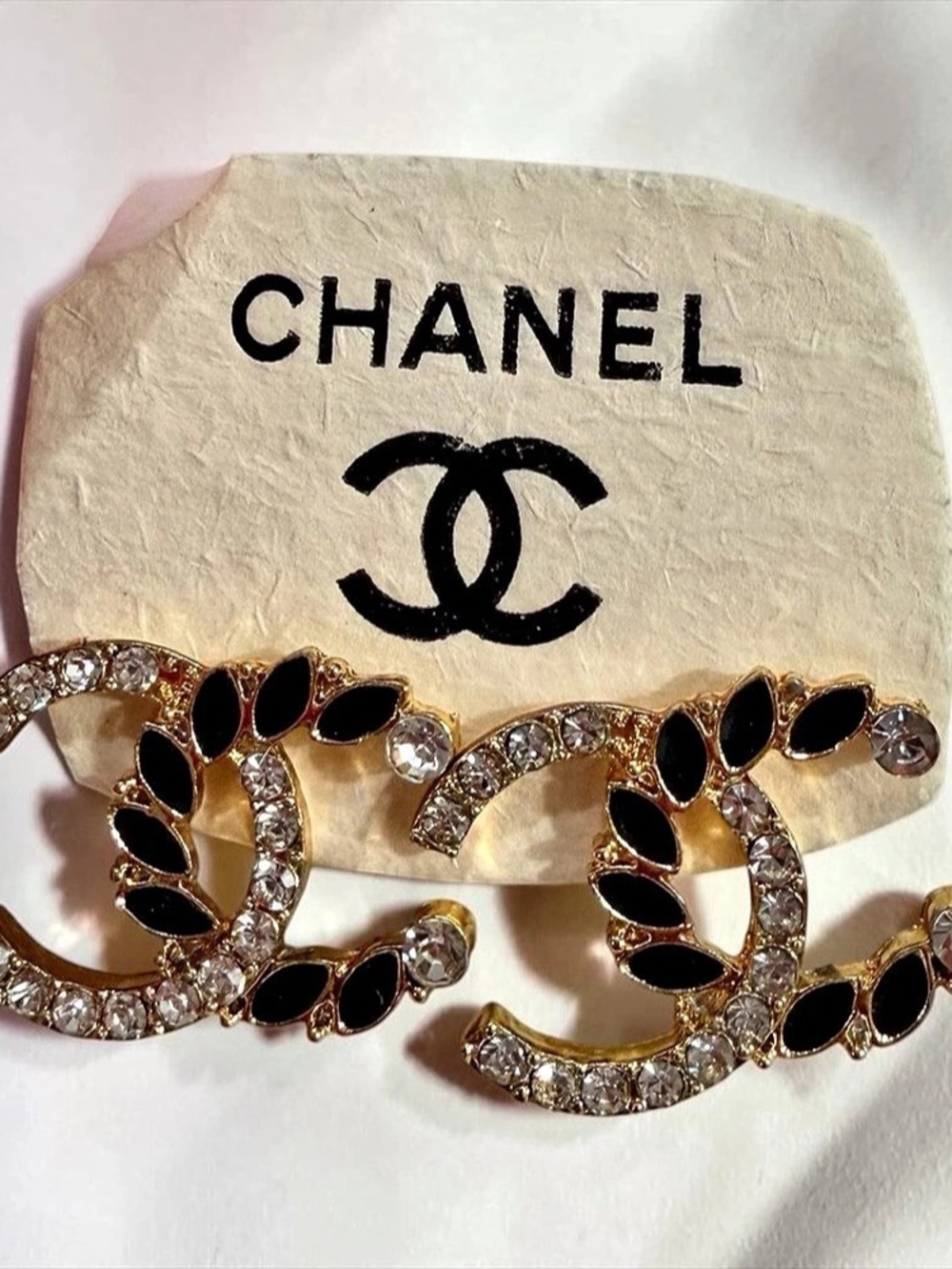 CC Strass Crystal Dazzling Wheat Good Toned Black Enamel | NEW